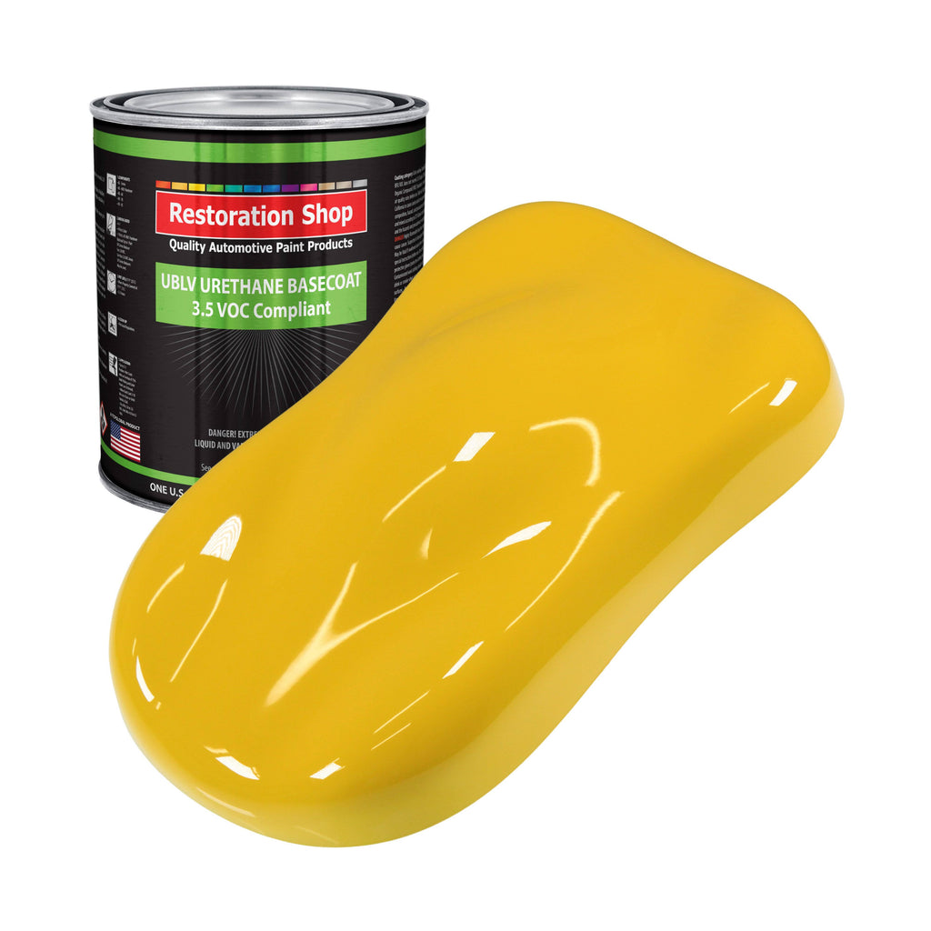 Indy Yellow 1 Gallon Low VOC Urethane Basecoat Car Paint U9199