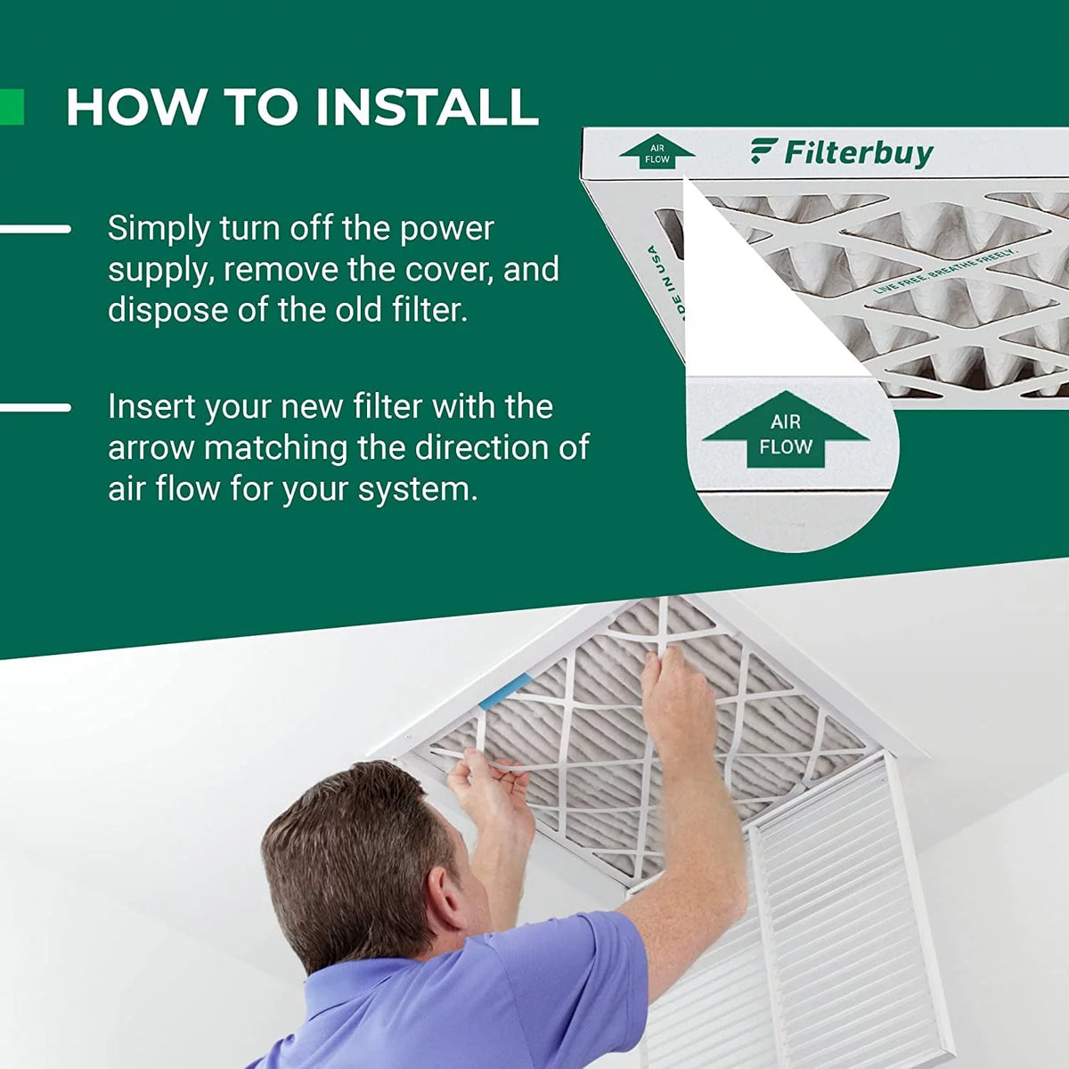 20x25x5 MERV 13 Pleated HVAC Air Filters (3-Pack) S1060