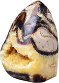 Polished Septarian Geode Crystal Stone 1.3-1.7 Pound E605