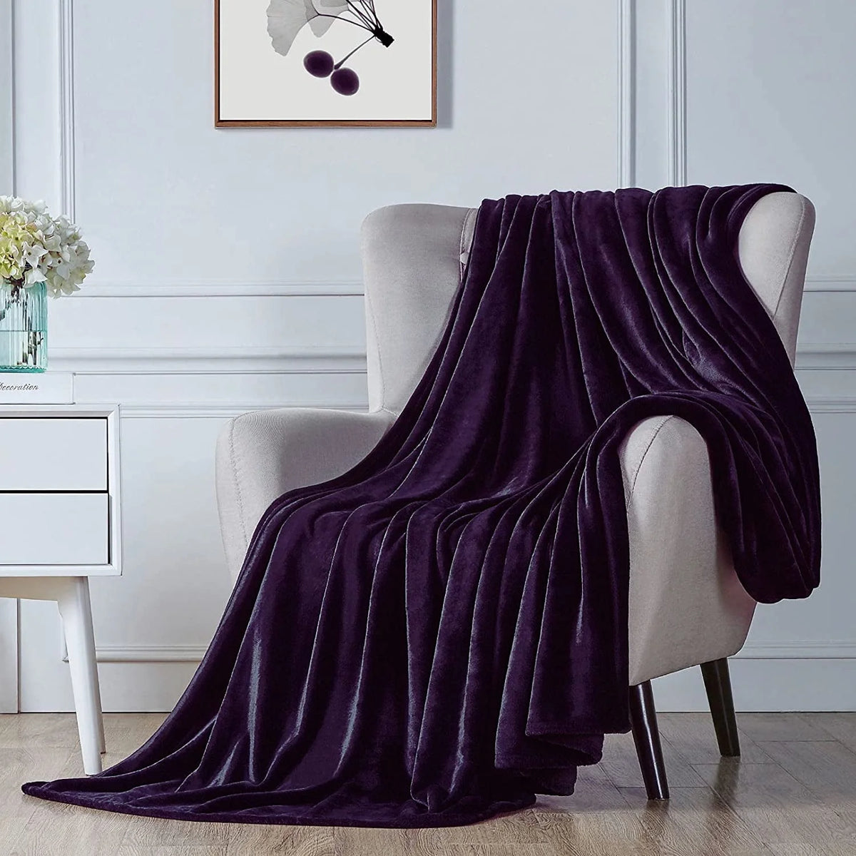 Ultra Soft Microplush Fleece Throw Blanket, 50 x 60, Orange, Machine Washable R482
