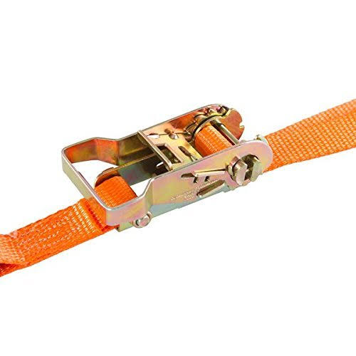 Orange Ratchet and Cam Buckle Tie-Down Straps J868
