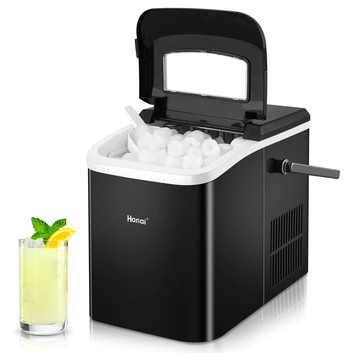 Countertop Portable Ice Maker with Ice Scoop and Basket T698654