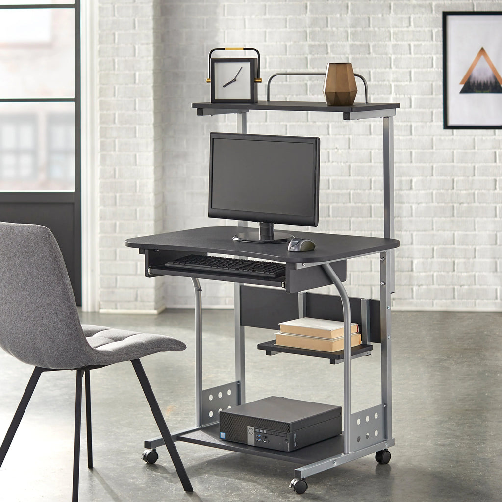 Espresso Mobile Computer Desk N97145