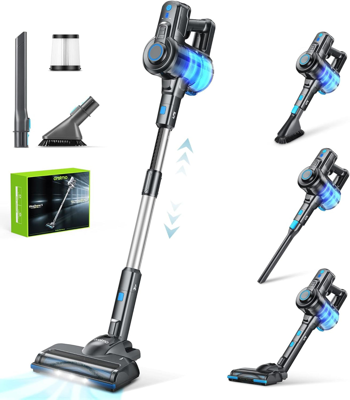 Cordless Stick Vacuum with Detachable Battery U656605