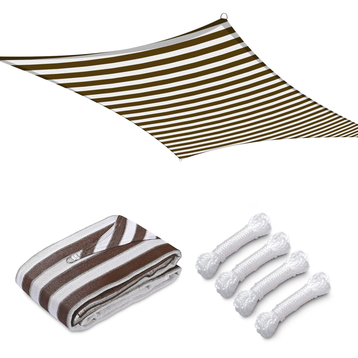 12x12Ft 97% UV Block Square Sun Shade Sail Z152