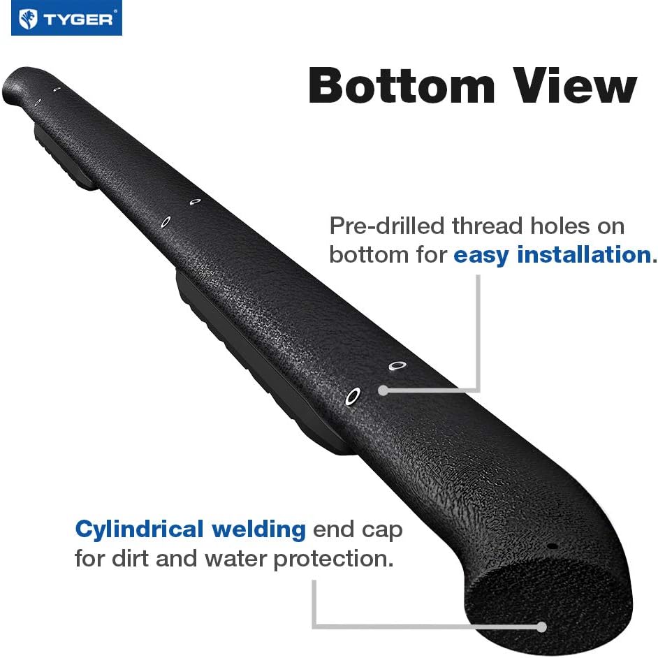 Textured Black Side Step Nerf Bars J314