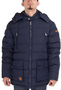 Navy Blue Thermal Padded Down Coat D2140