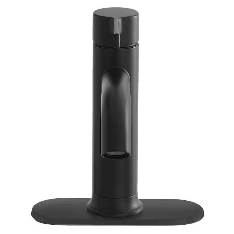 Single-Handle Single-Hole Matte Black Bathroom Faucet X157165