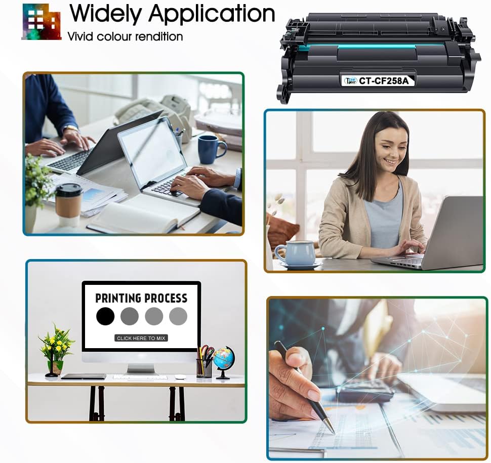 Compatible Toner Cartridge with Chip Replacement 2-Pack Black P320584
