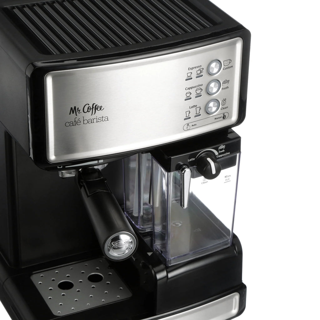 Black & Silver Espresso Maker J83123