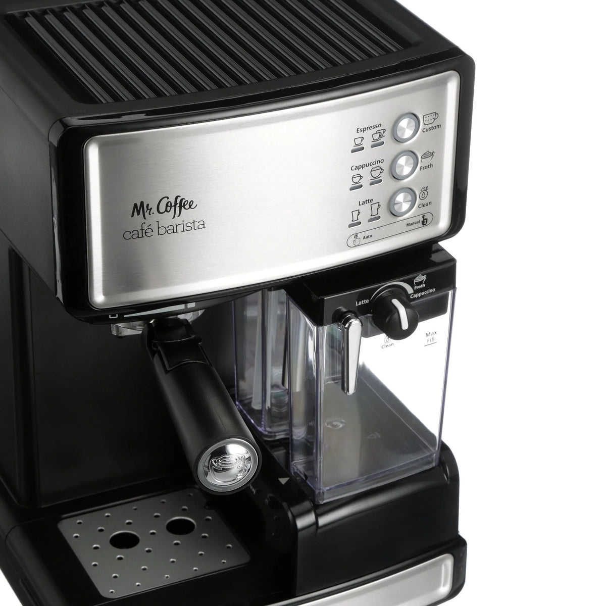Black & Silver Espresso Maker J83123