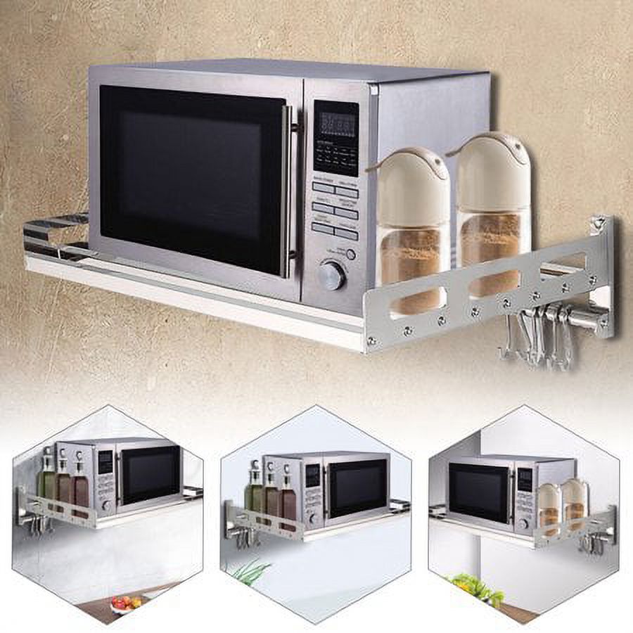 Stainless Steel Wall-Mounted Microwave Oven Rack P475