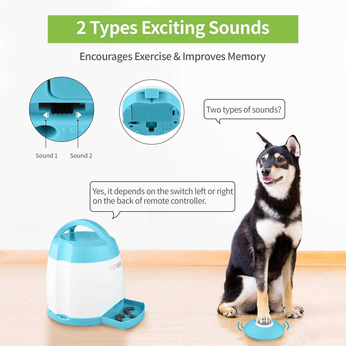 Automatic Dog Feeder Treat Dispensing R678