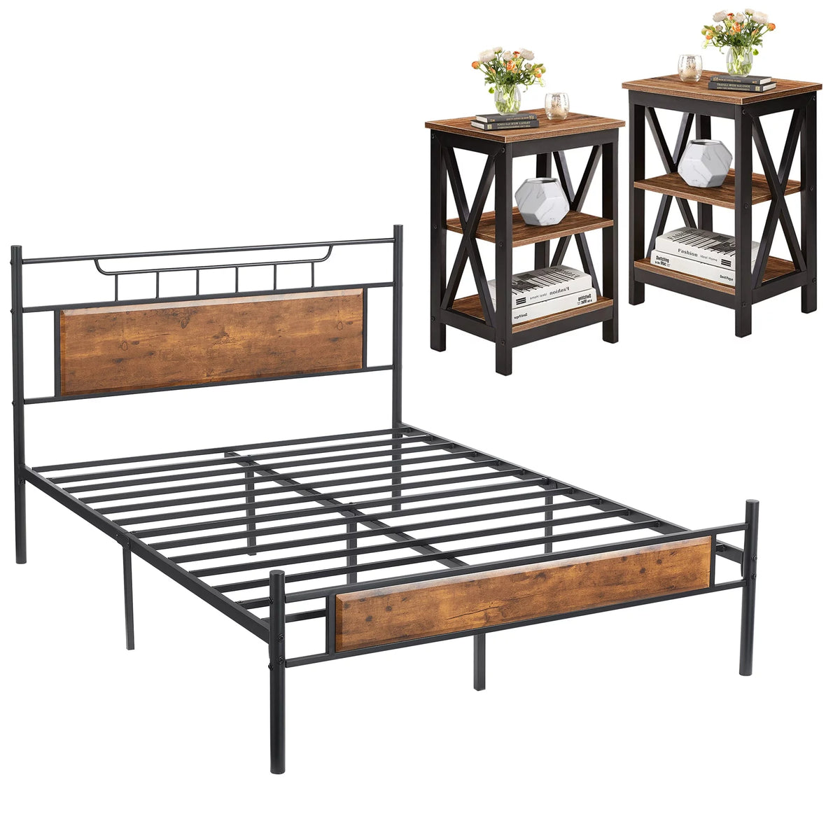 3-Piece Queen Bedroom Set with Nightstands E22094