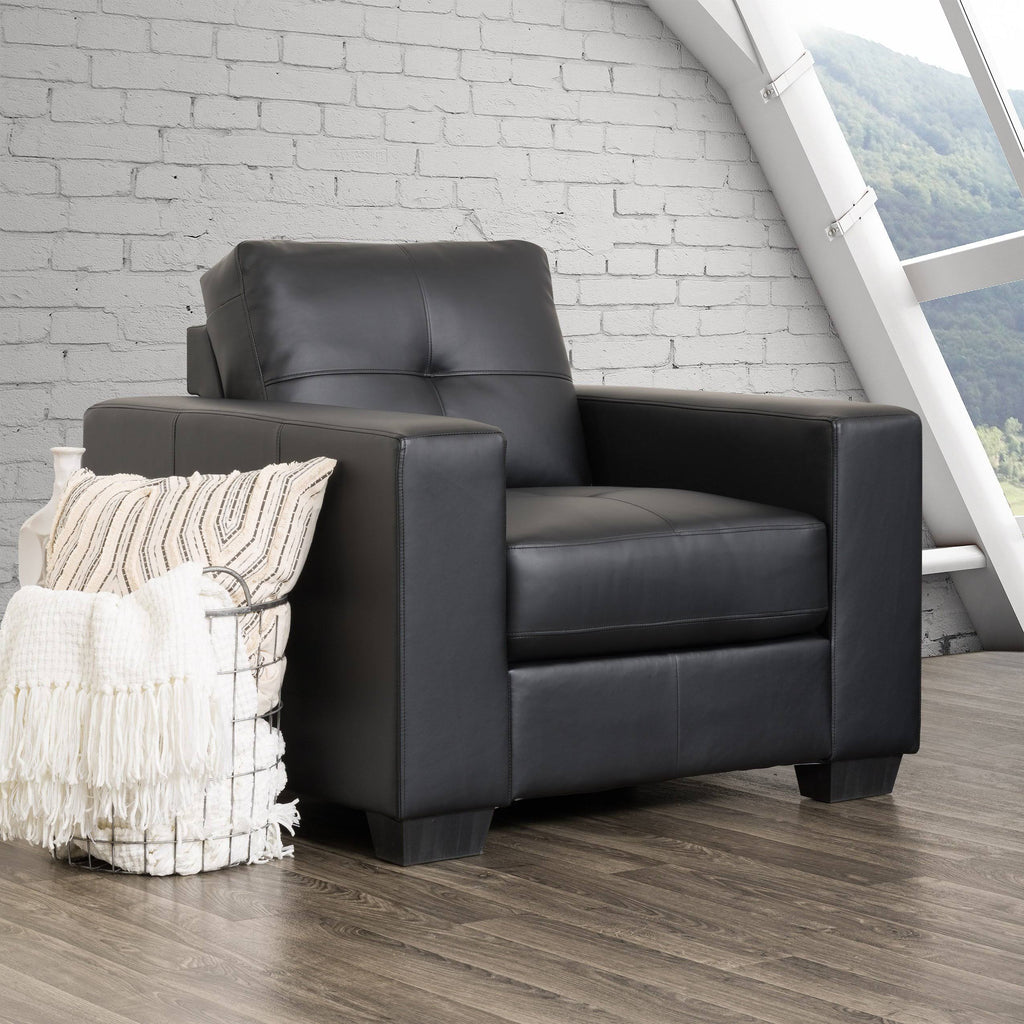 Red Bonded Leather Chair E29477