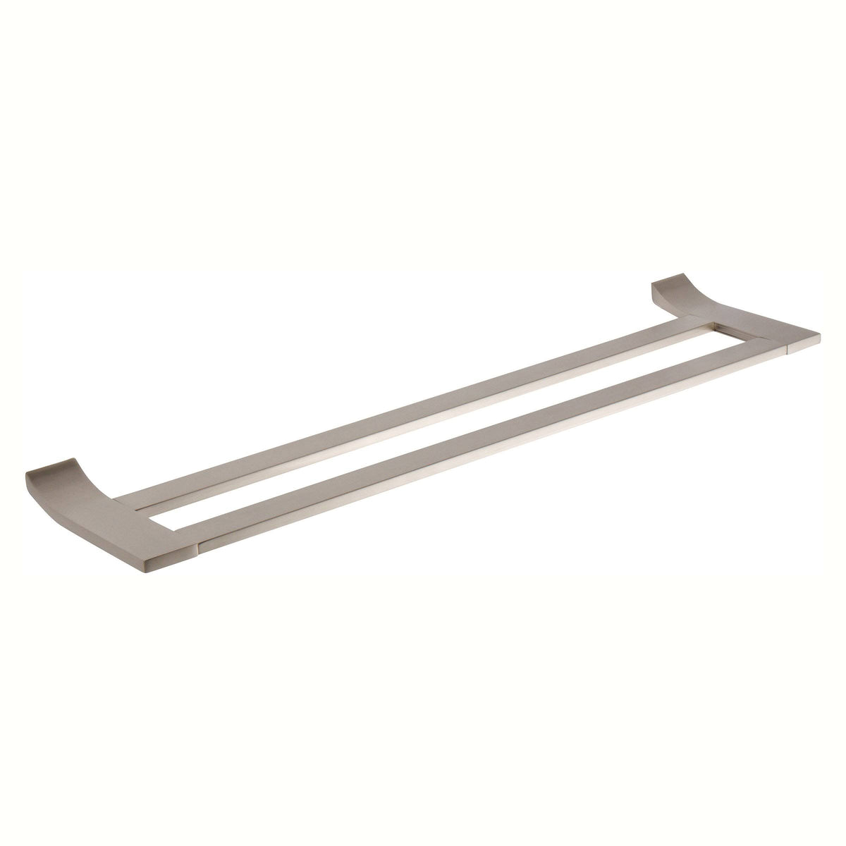 Satin Nickel Double Towel Bar F6676