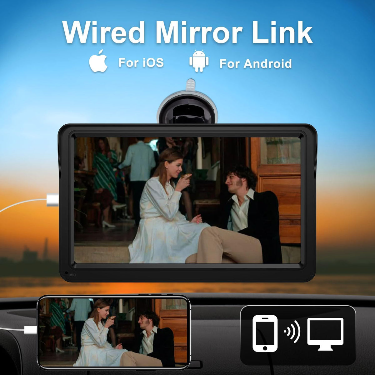 7 Inch Touch Screen Car Stereo with Bluetooth Z72775