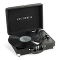 Portable Suitcase Record Player 3-Speed Turntable with Built-In Bluetooth Speakers G53783