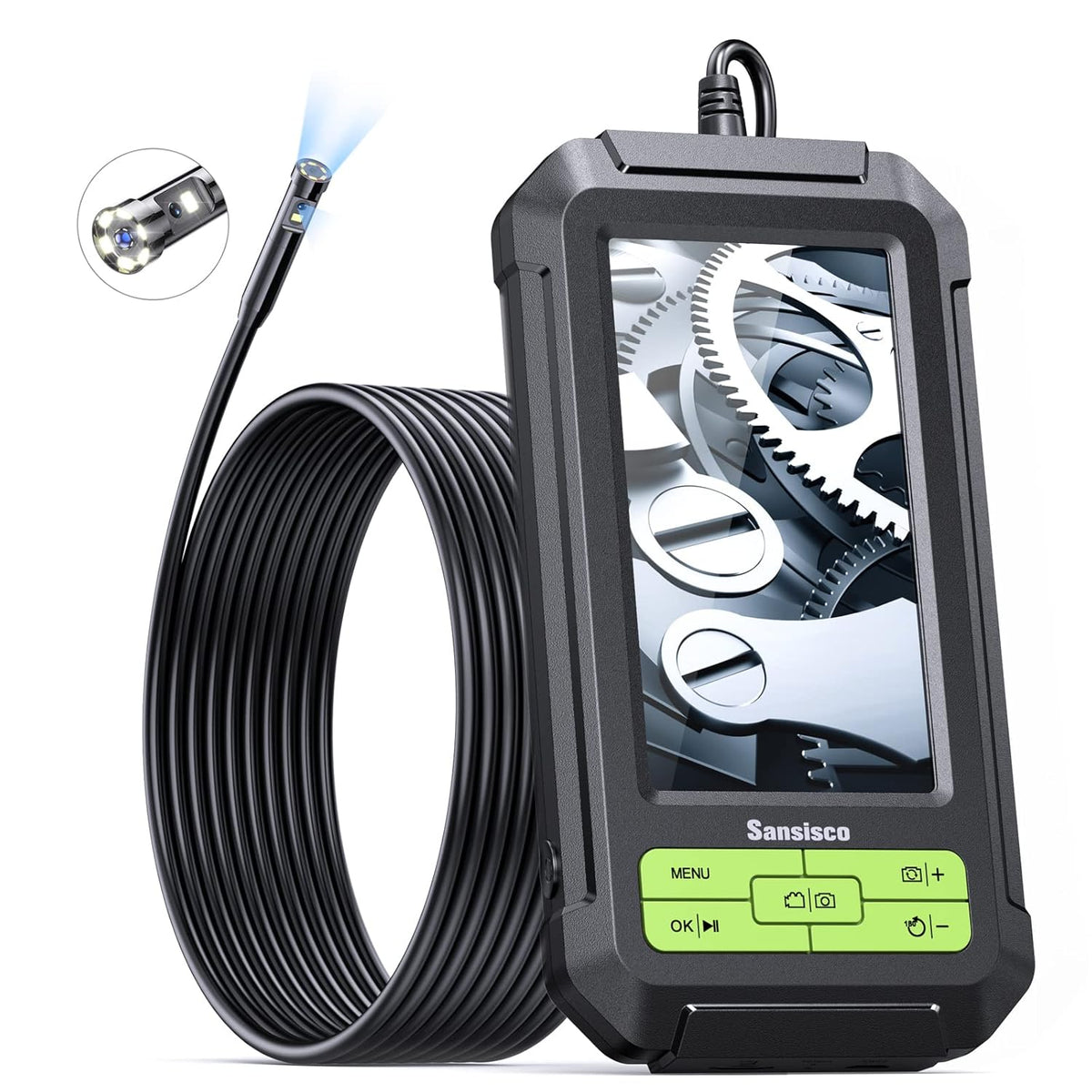 1080P HD Dual Lens Borescope with 4.3 LCD Screen Q10919