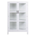 White Contemporary Wood Display Cabinet V340751