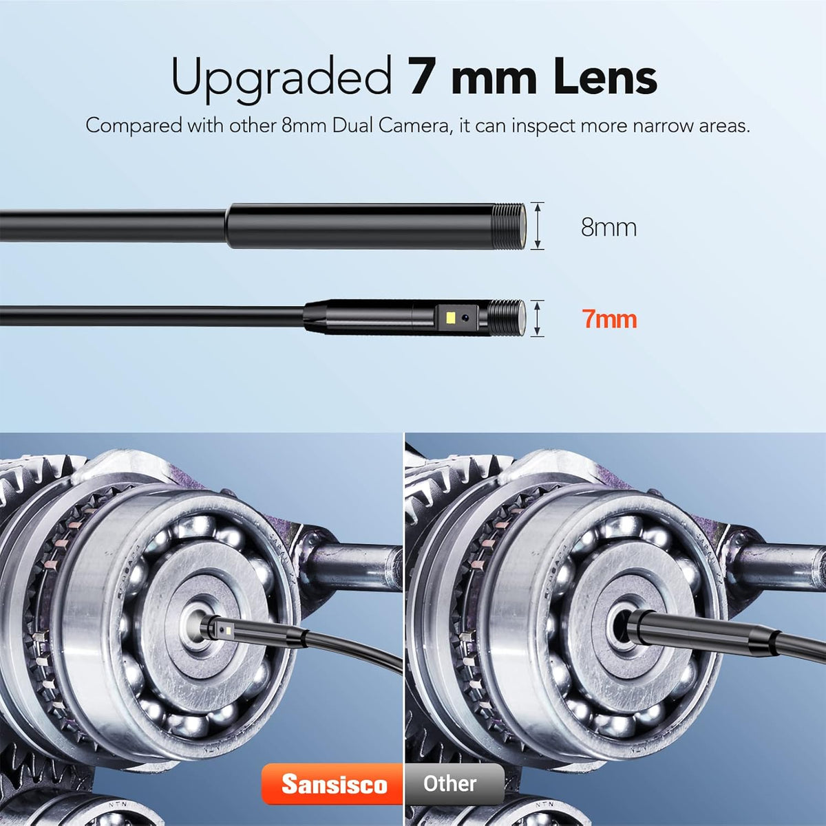 1080P HD Dual Lens Borescope with 4.3 LCD Screen Q10919