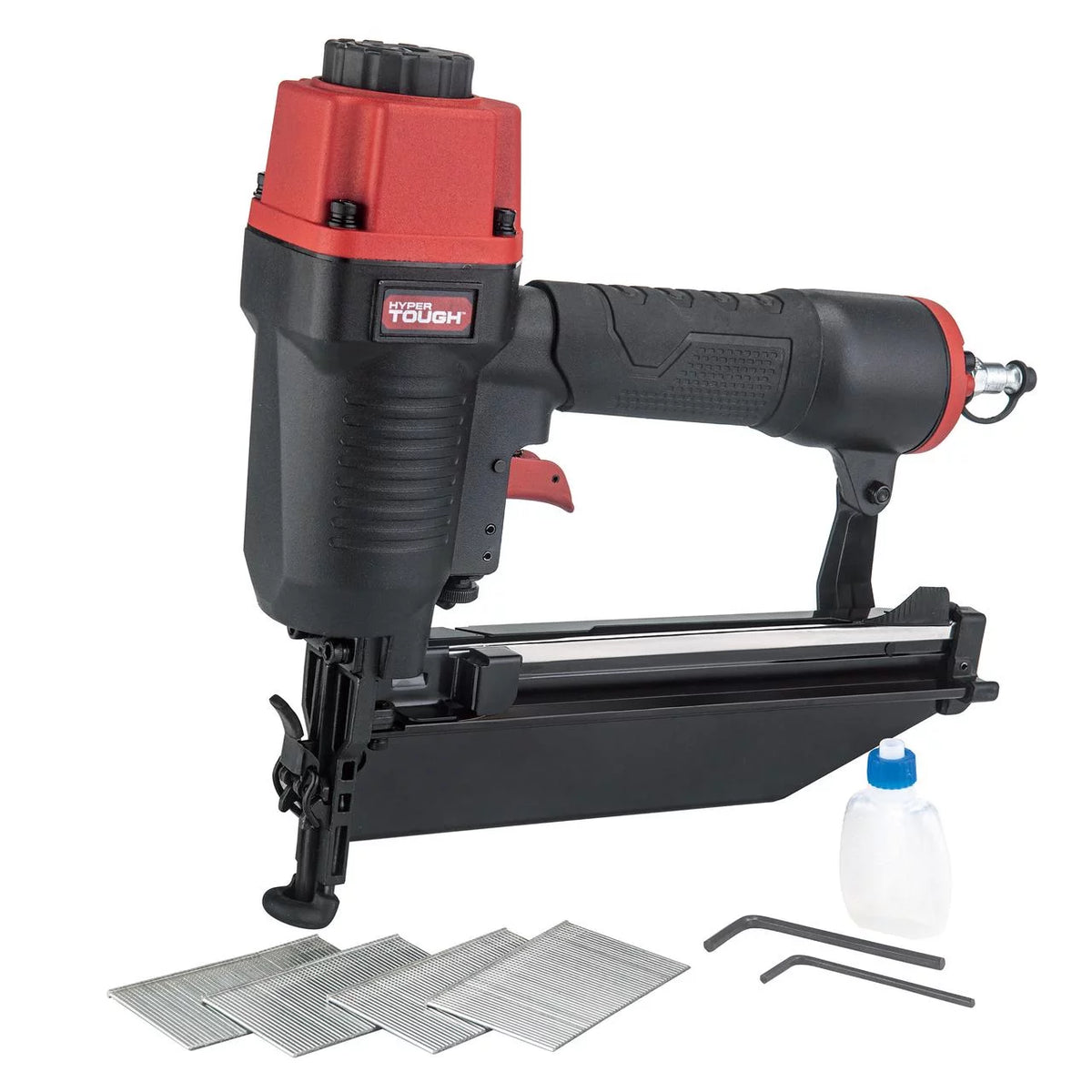 Pneumatic Straight Finish Nailer with 200 Count Nails L309