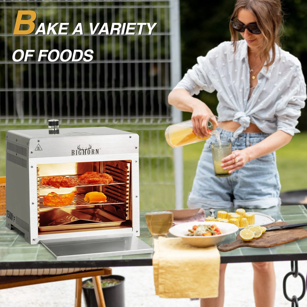 Portable Infrared Propane Gas Grill Stainless Steel Tabletop Grill T6165