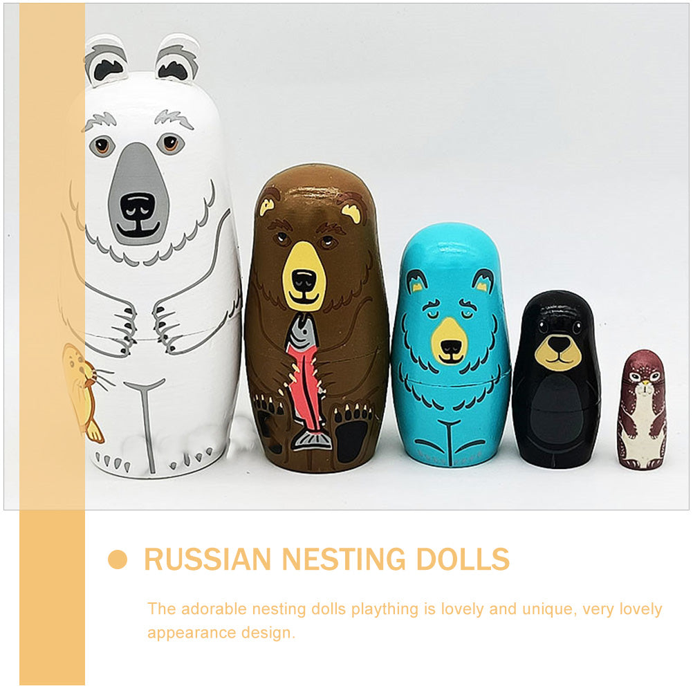 Wooden Russian Stacking Dolls Nesting Dolls E604