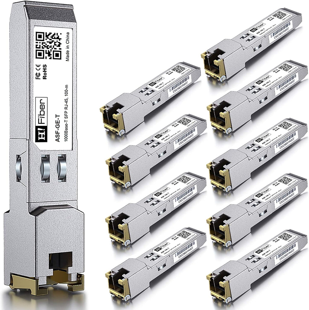 10Gb SFP+ RJ45 Transceiver, 10Gbase-T Copper Module, Cat6a/Cat7, 30m, Pack of 2 G245115