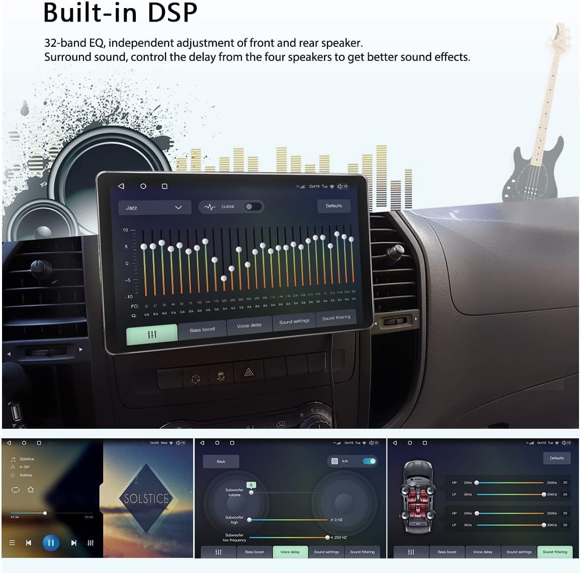 8 Inch Touch Screen Car Stereo with 4GB RAM 64GB ROM O3106