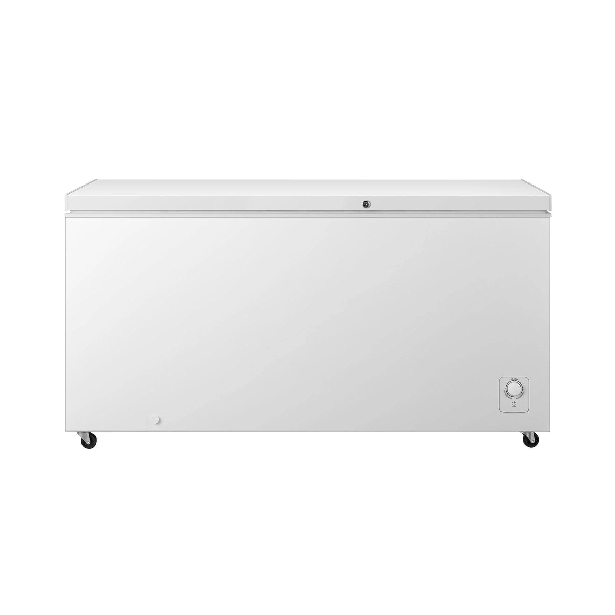 White 17.7 Cu Ft Convertible Chest Freezer or Fridge with Caster Wheels N8137