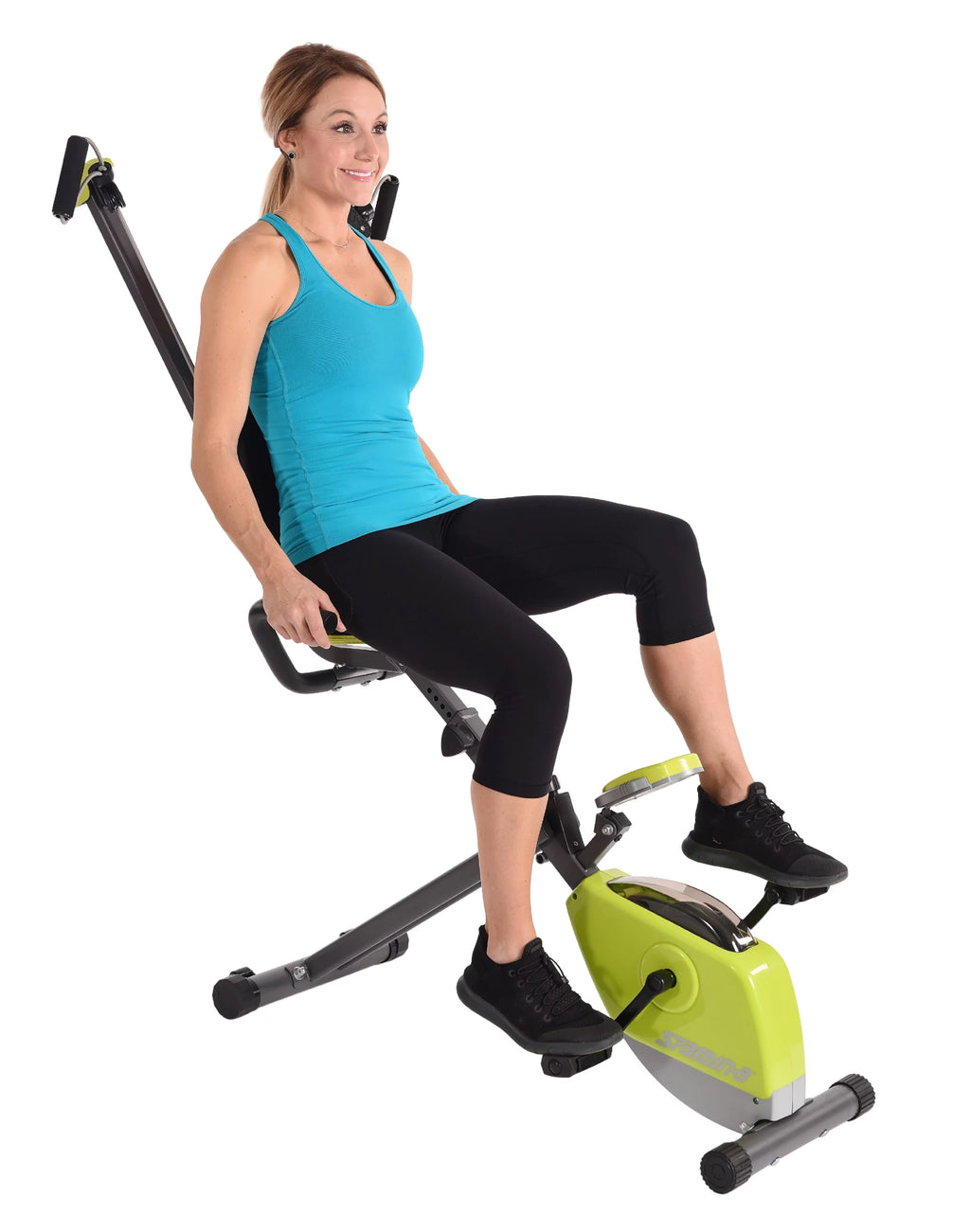Upright Exercise Bike with Upper Body Resistance Arms S95483