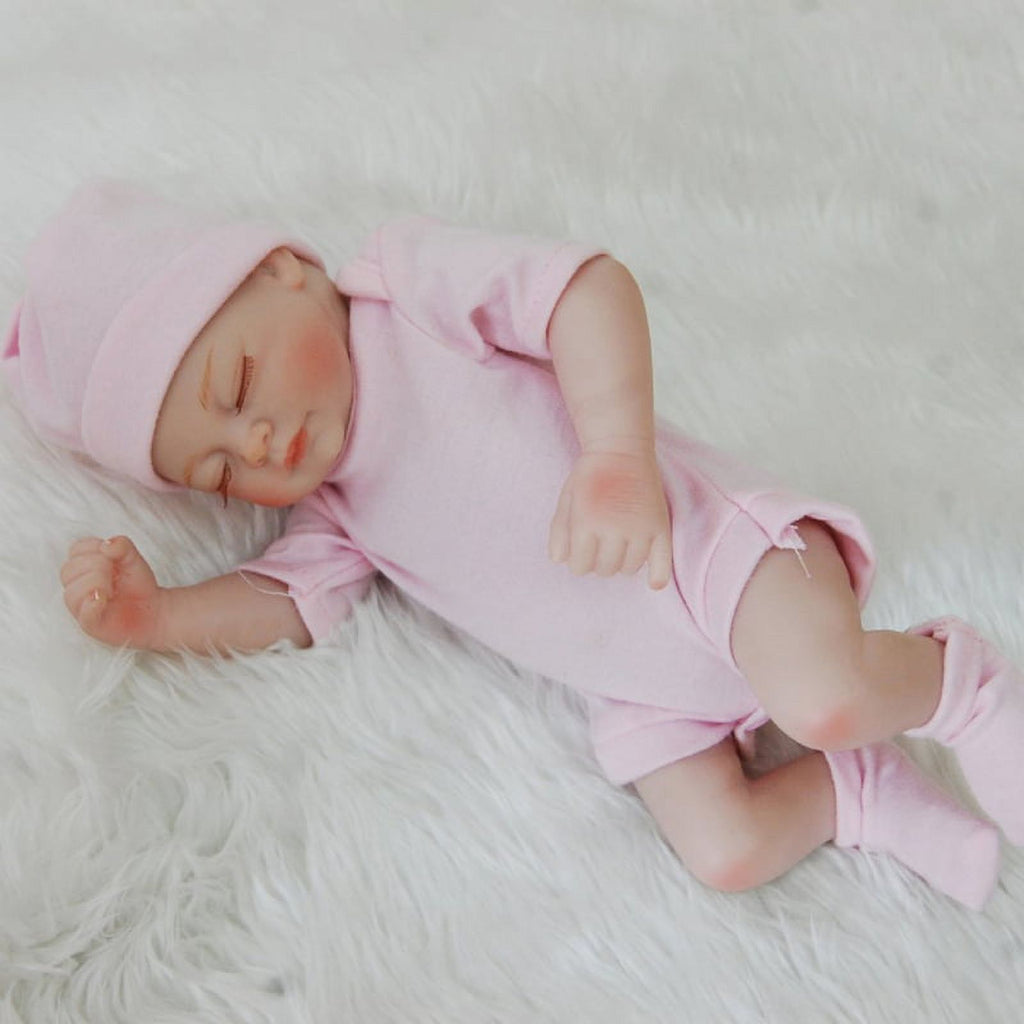 10inch Full Body Silicone Reborn Baby Doll with Clothes & Accessories C410699