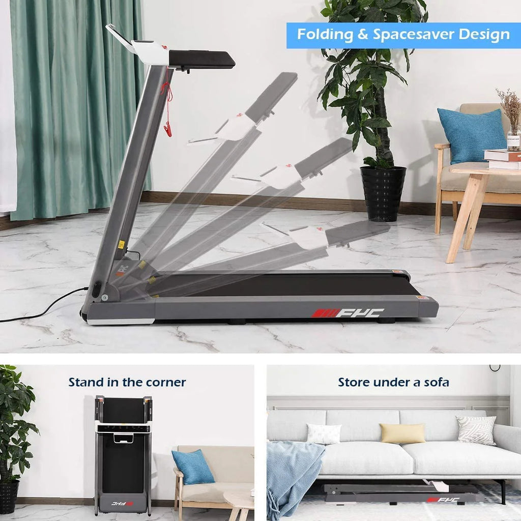2 in 1 Folding Treadmill with Dual Display A1833