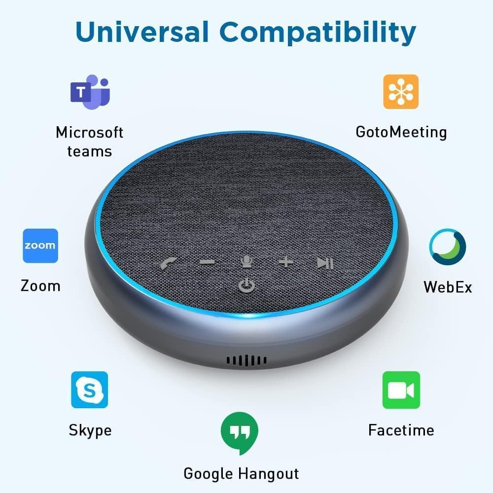 Bluetooth Conference Speakerphone with Multi Microphone Noise Cancellation G37385