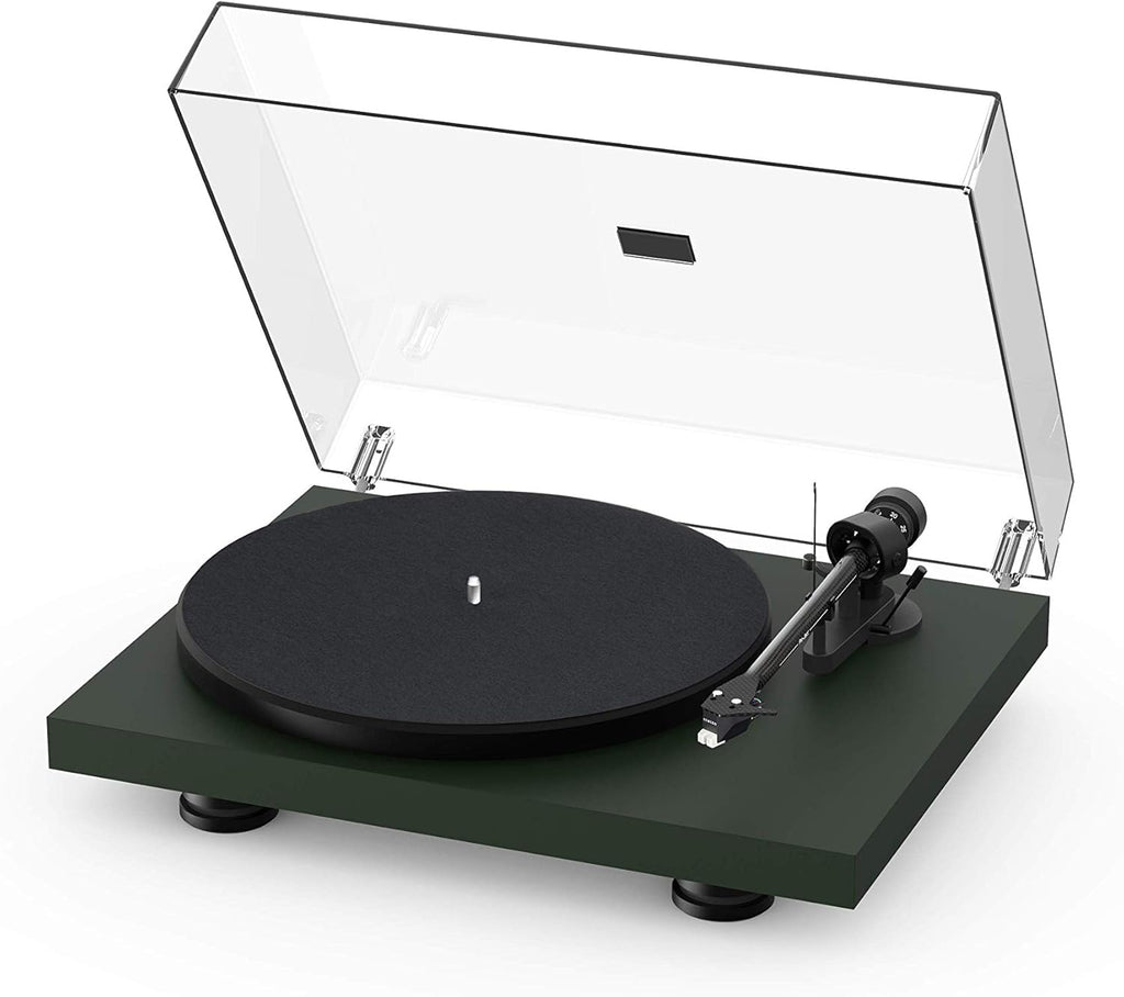 High Gloss Black Turntable with Carbon Fiber Tonearm and Sumiko Rainier Phono Cartridge R618202