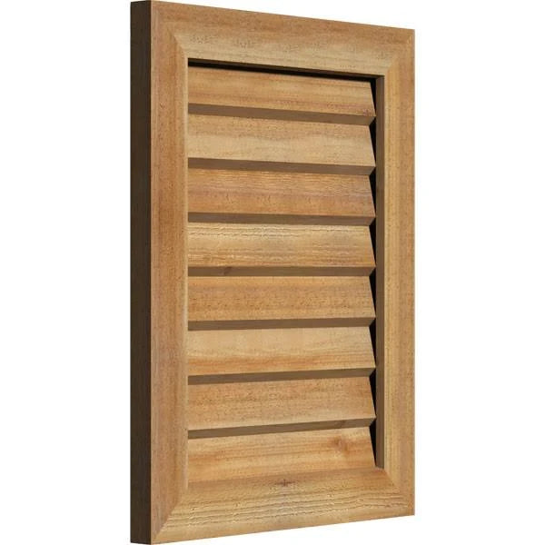 Unfinished Non-Functional Vertical Gable Vent J44846