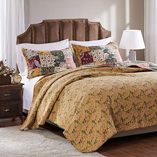 Natural 3-Piece Full/Queen Cotton Quilt Set N368463