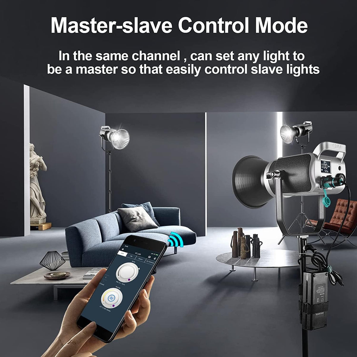 200W Bi-Color LED Video Light with Softbox Z443