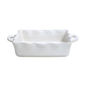 White Rectangular Baker X8694