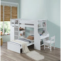 White Wooden Side Chair I39731