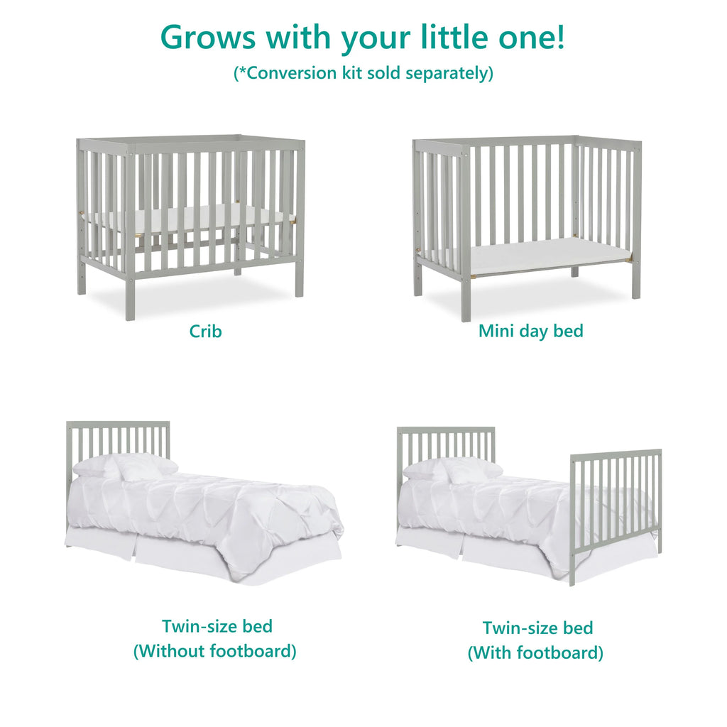 4-in-1 Convertible Mini Crib F2441