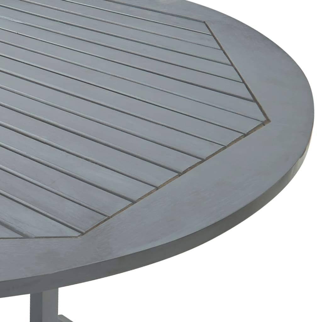Gray Solid Acacia Wood Garden Table D646836