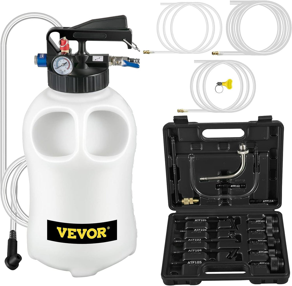 2 Way Manual Transmission Fluid Pump 10 Liter with 14 Pieces Adapters A906