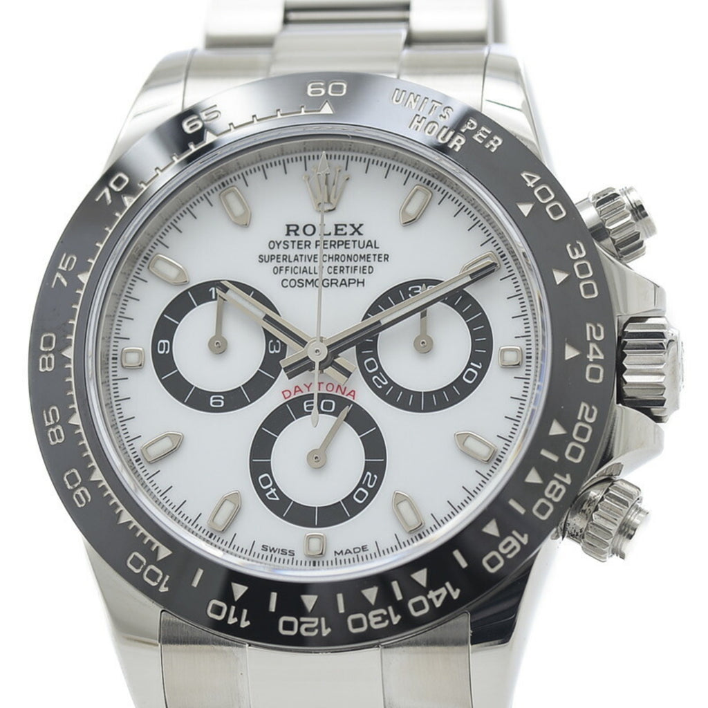 Pre-Owned Rolex Daytona Watch White Dial F111