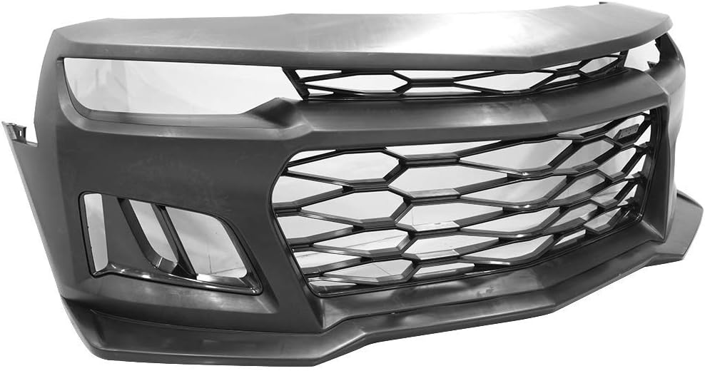 Black PP Front Bumper with Grille for 2014-2015 Chevy Camaro B44400