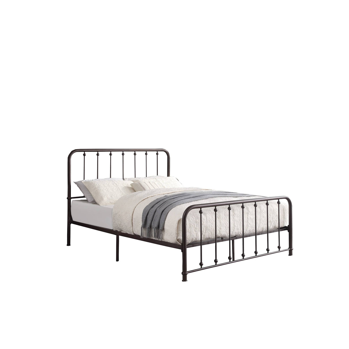 Antique Bronze Metal Full Bed D1039