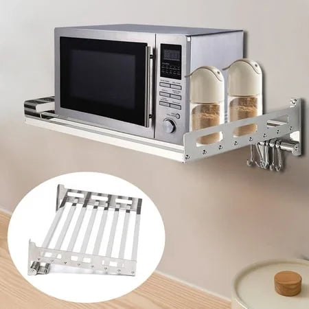 Stainless Steel Wall-Mounted Microwave Oven Rack P475