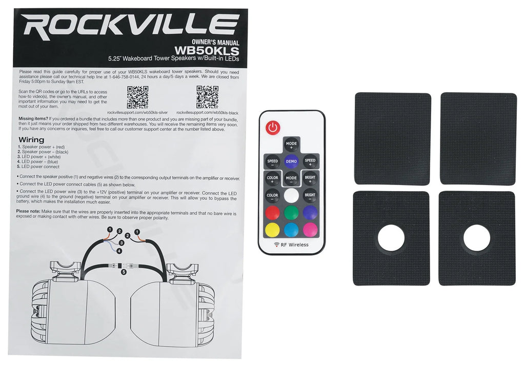 5.25" LED Tower Speakers with Bluetooth Control H281990