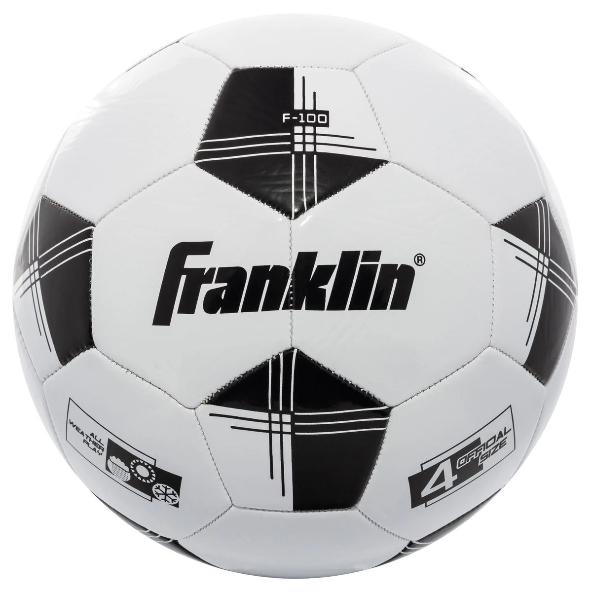 Youth Soccer Balls Size 4 12 Pack White/Black F515
